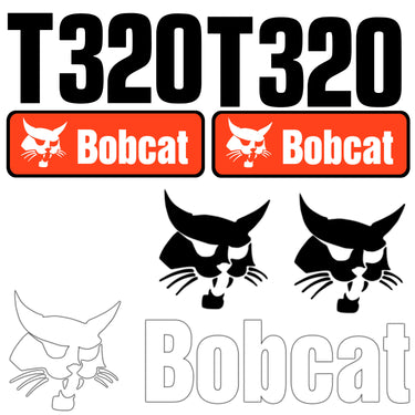 FITS T320 BOBCAT REPLACEMENT DECAL STICKER - OUTDOOR DURABLE LAMINATE